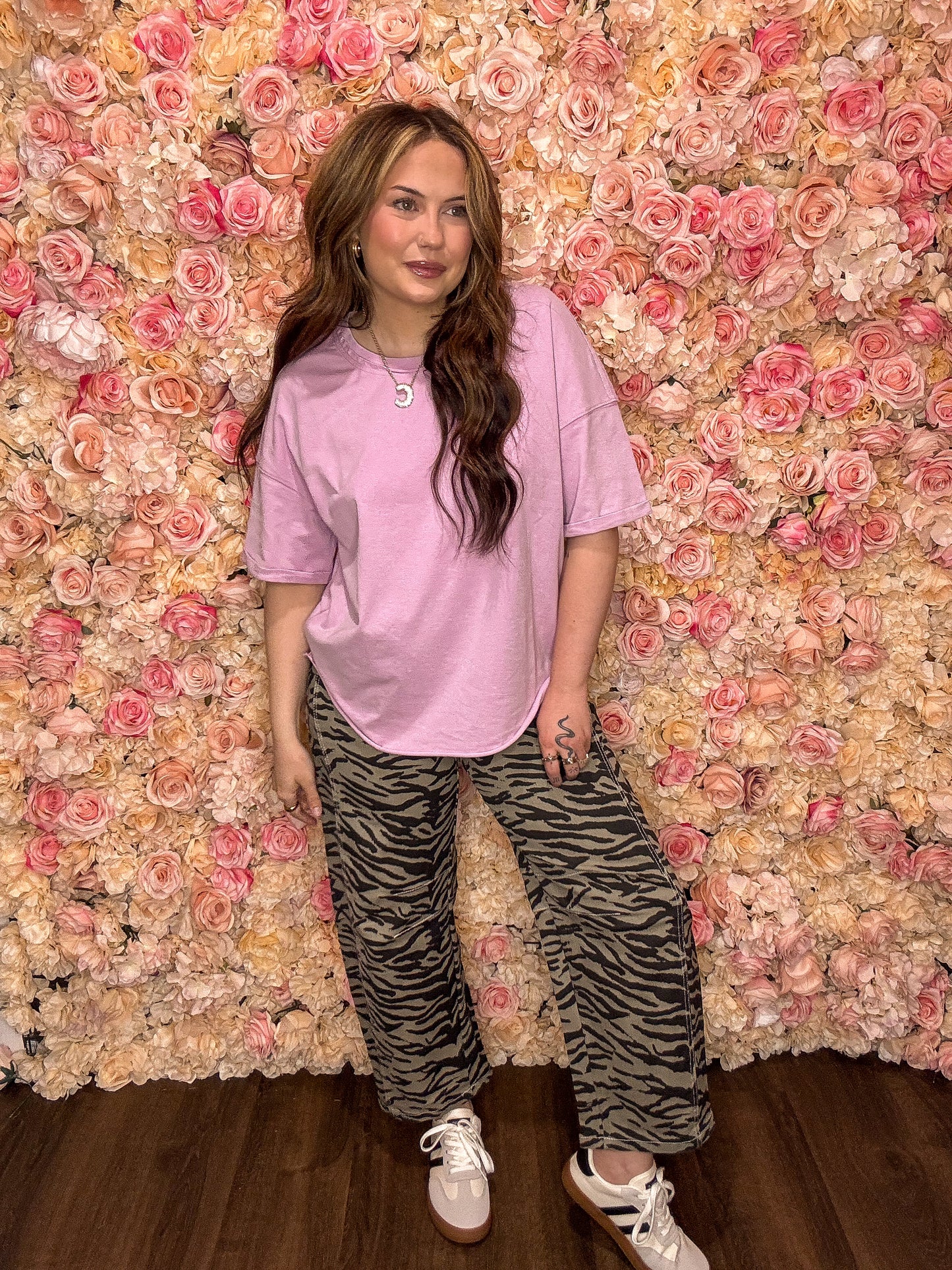Lavender Mineral Wash Loose Tee