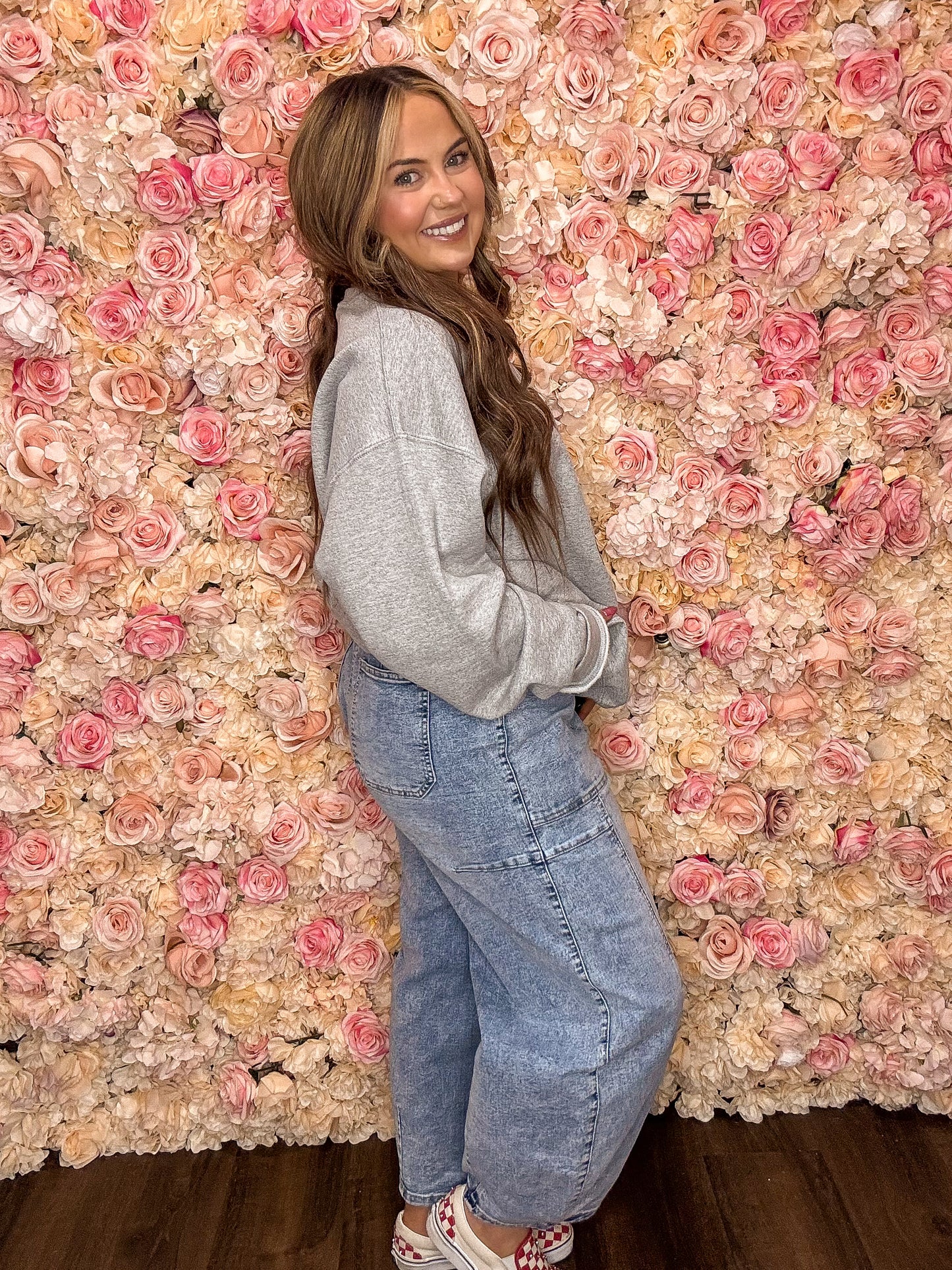 Drawstring Barrel Jeans