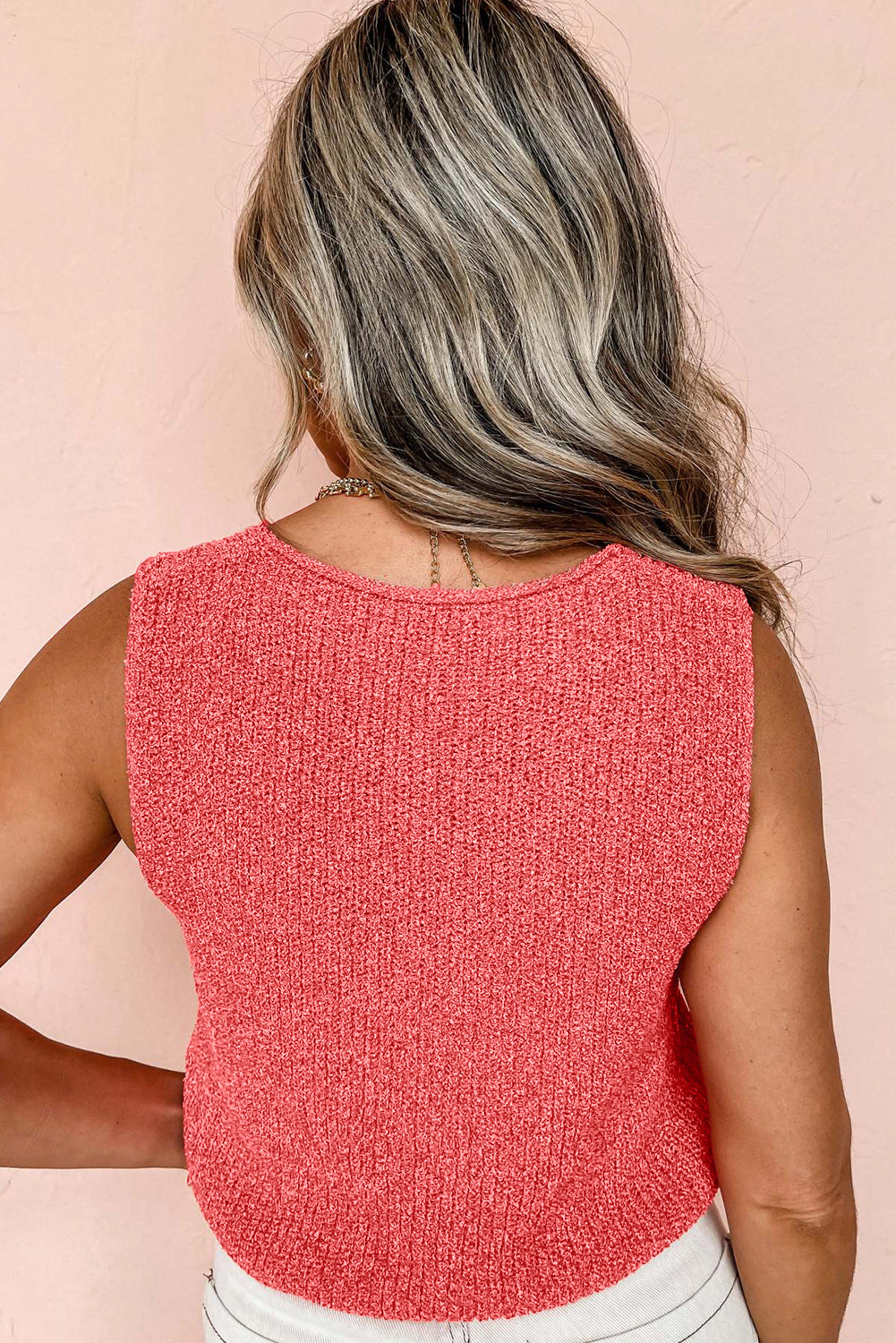 Tomato Red Sweater Vest