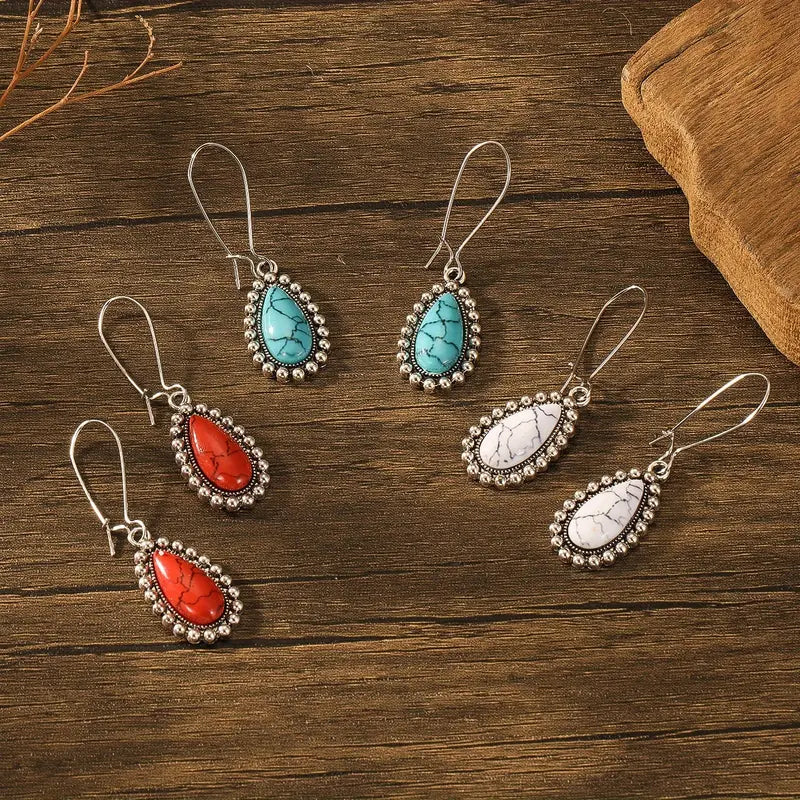 Boho Tear Drop Dangle Earrings