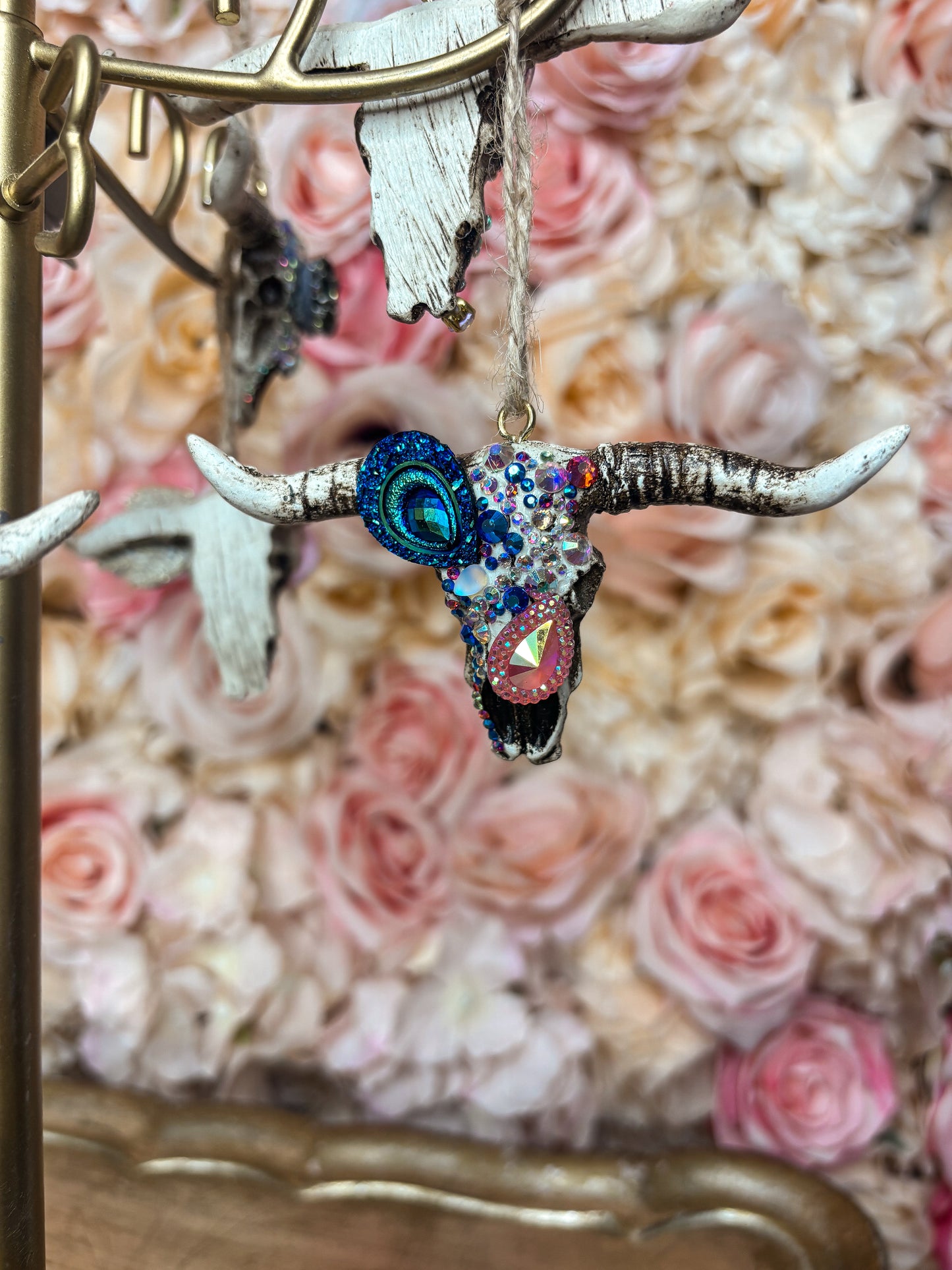 Electric Rodeo Mini Cow Skull