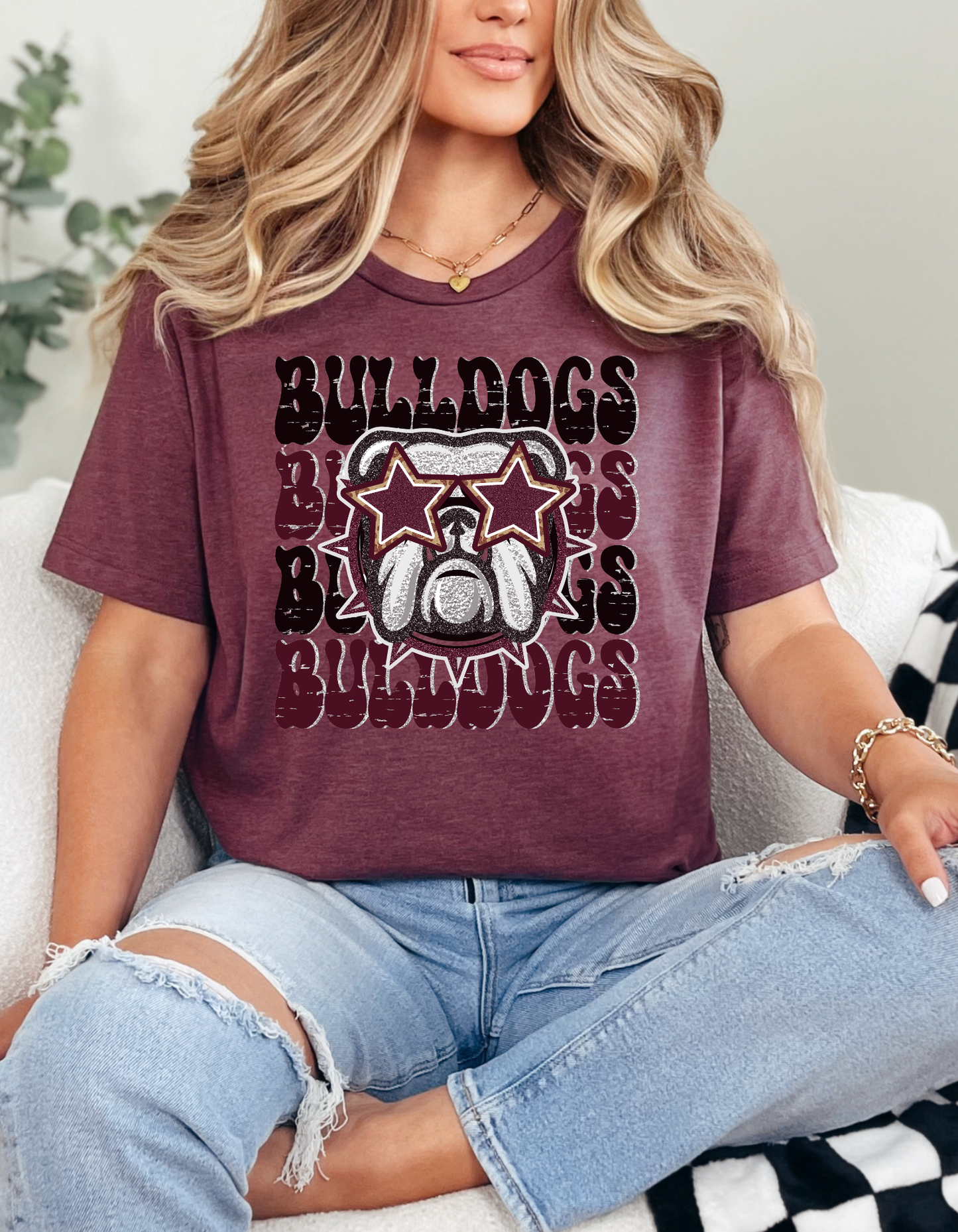 Star Eyes Bulldog Transfer