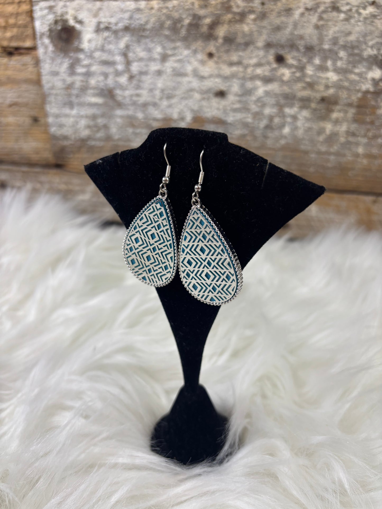 Aztec Turquoise Earrings