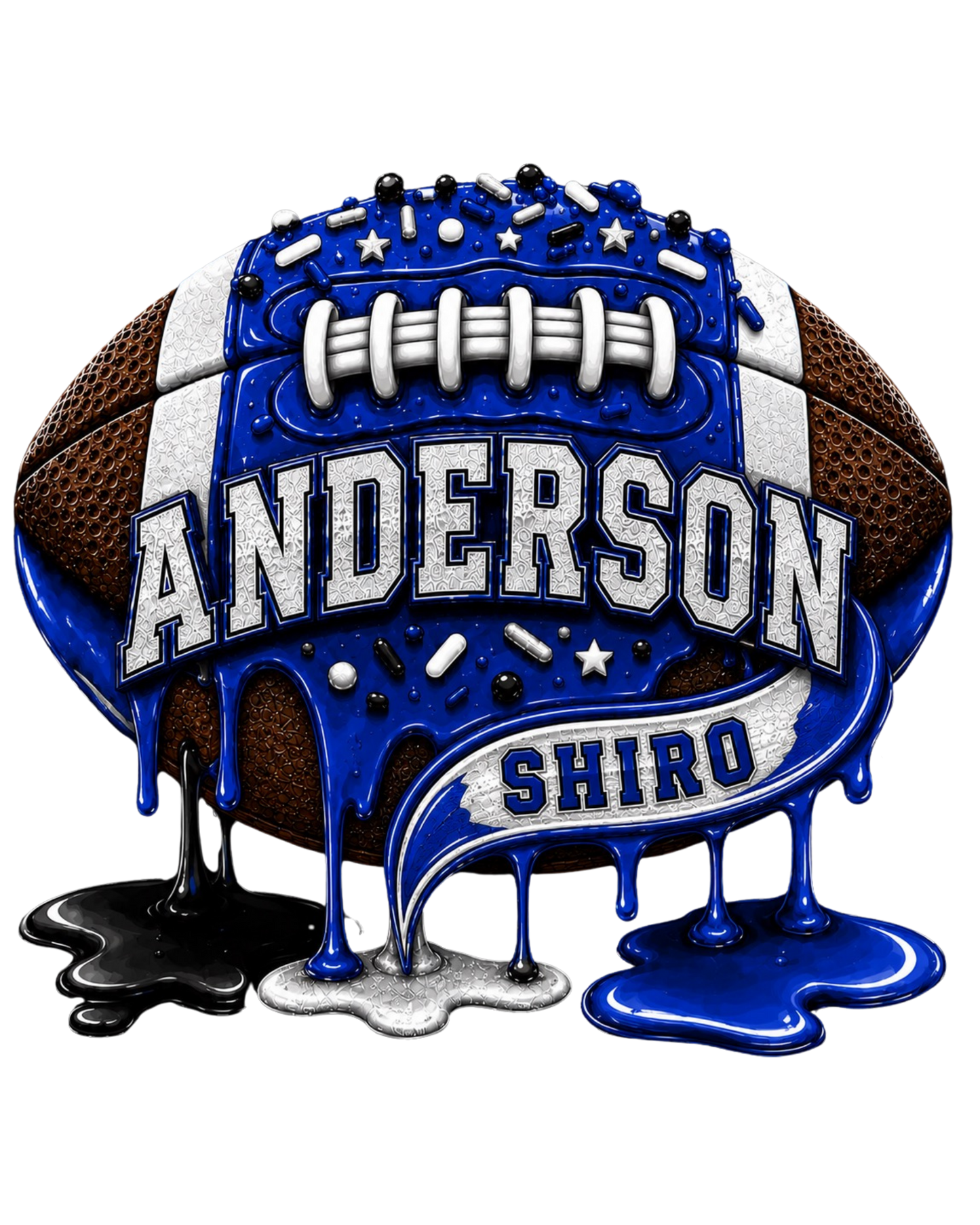 Custom Friday Night Football Drip Tee