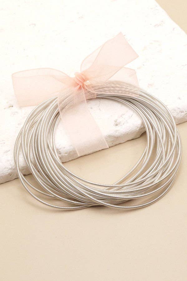 Gold Guitar String Bracelets -20pcs set