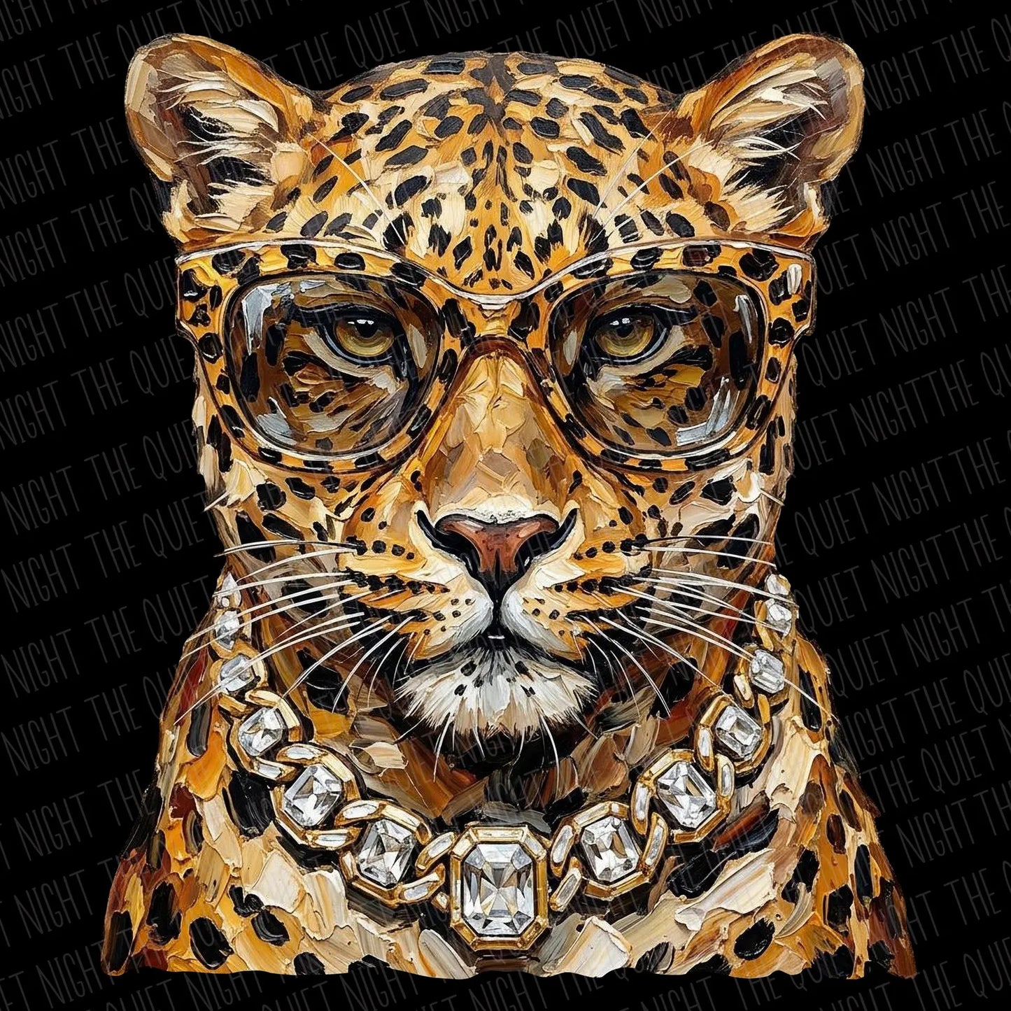 Glam Leopard Mascot Graphic Tee