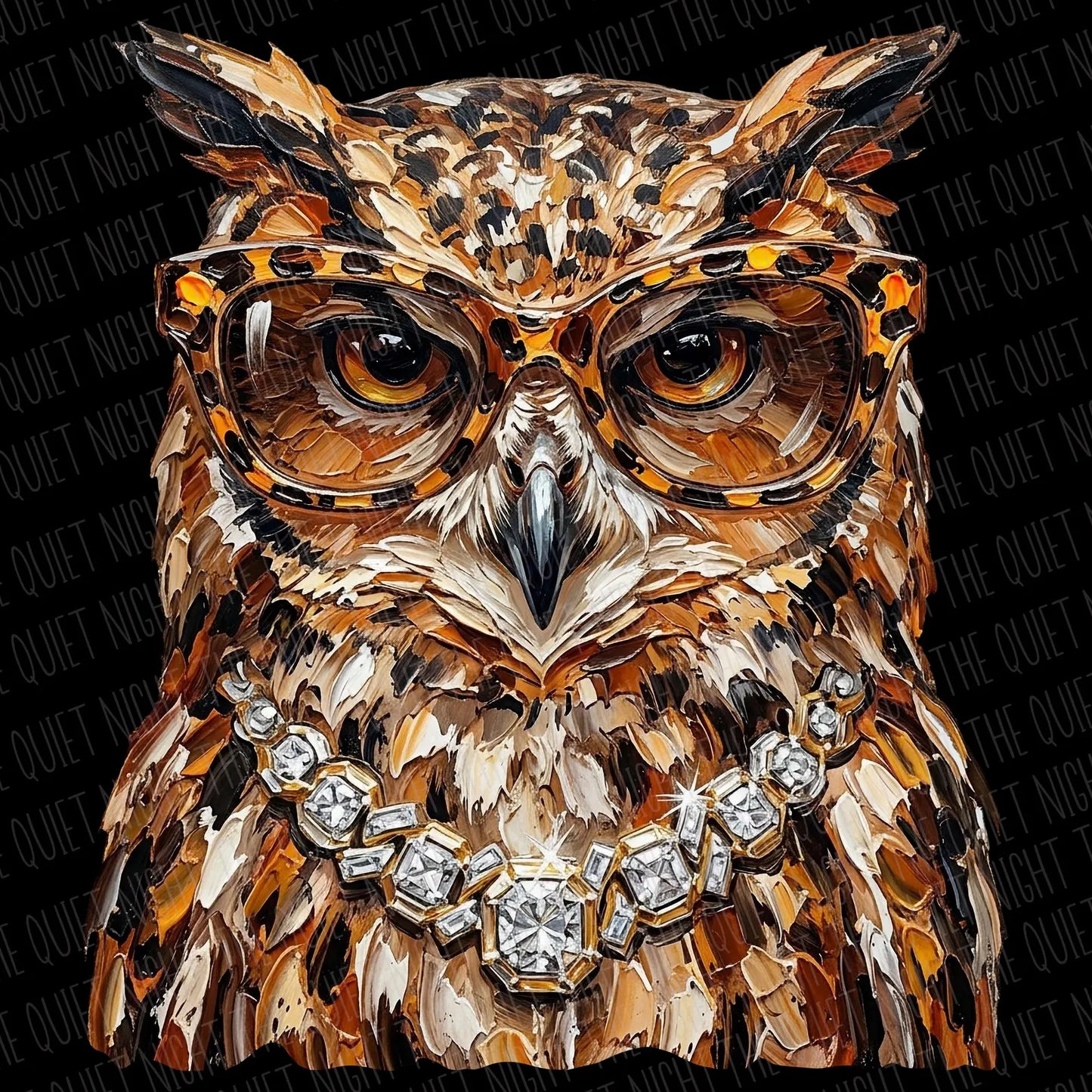 Glam Owl Mascot Graphic Tee