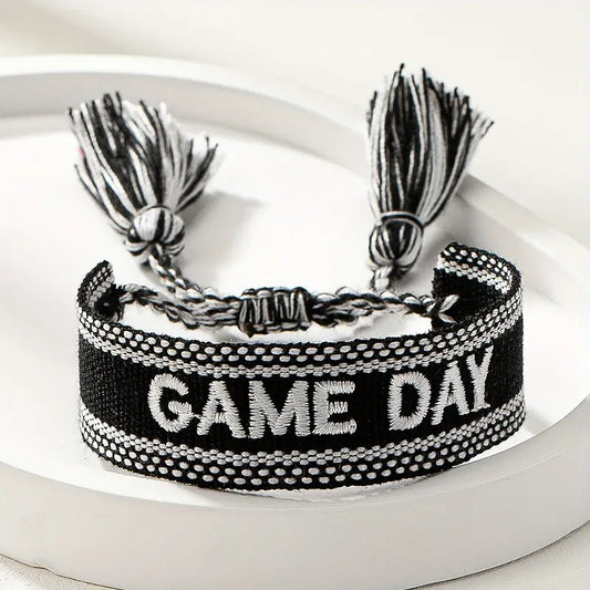 Boho Game Day Bracelet in Black