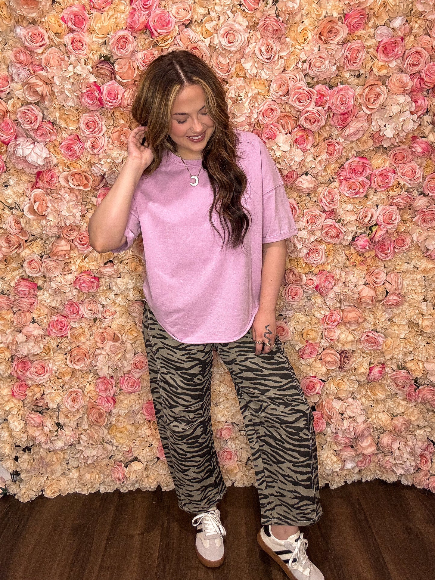 Lavender Mineral Wash Loose Tee