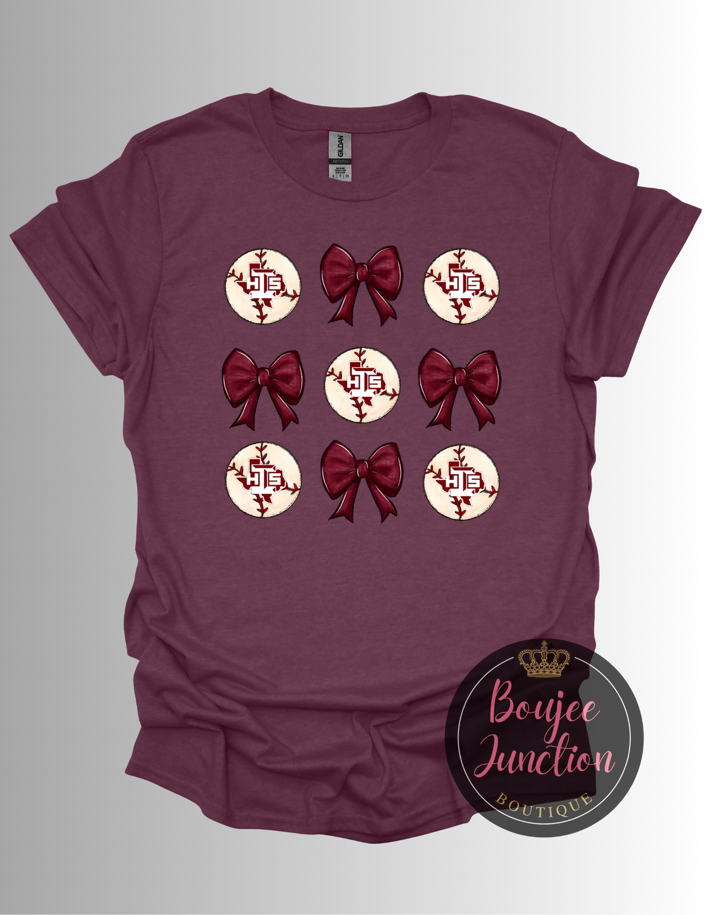 IHS Baseball Coquette Bow Tee