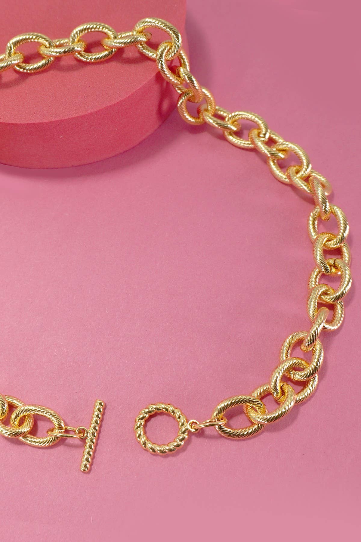 Stainless Steel Chunky Chain Necklace