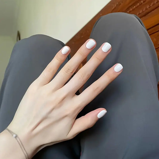 24 pcs White Nail Set