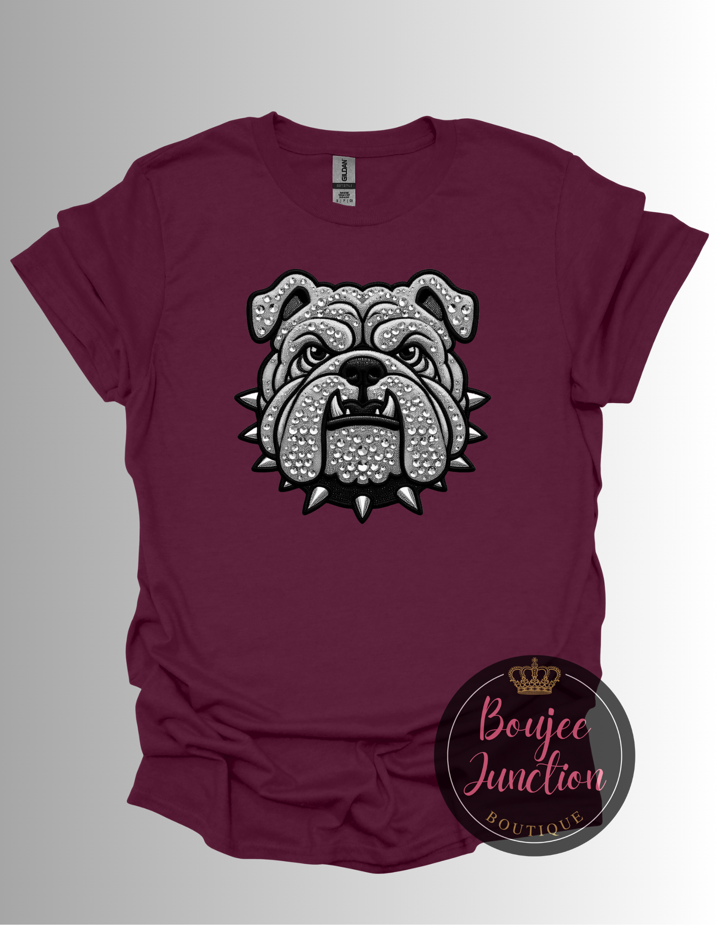 Rhinestone Bulldog Tee