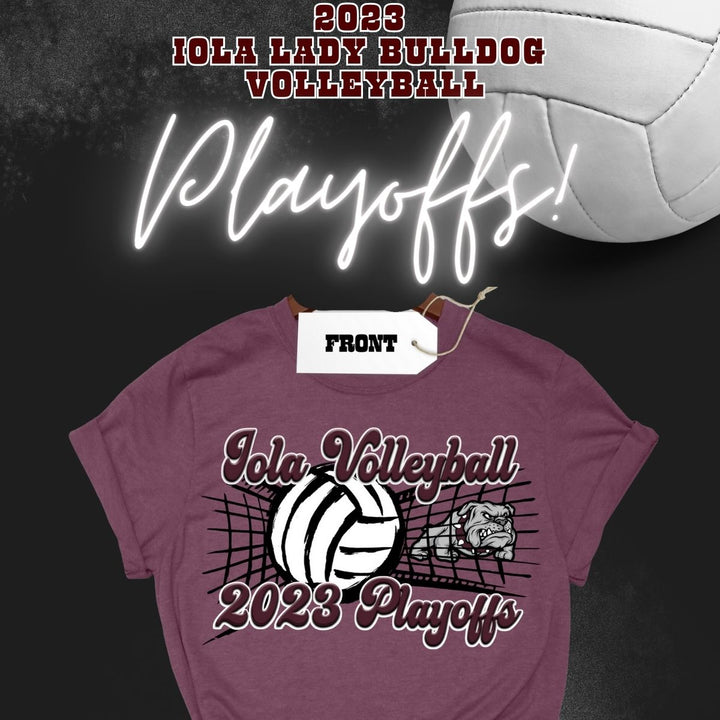 2023 Iola Lady Bulldog Volleyball Playoff Shirt