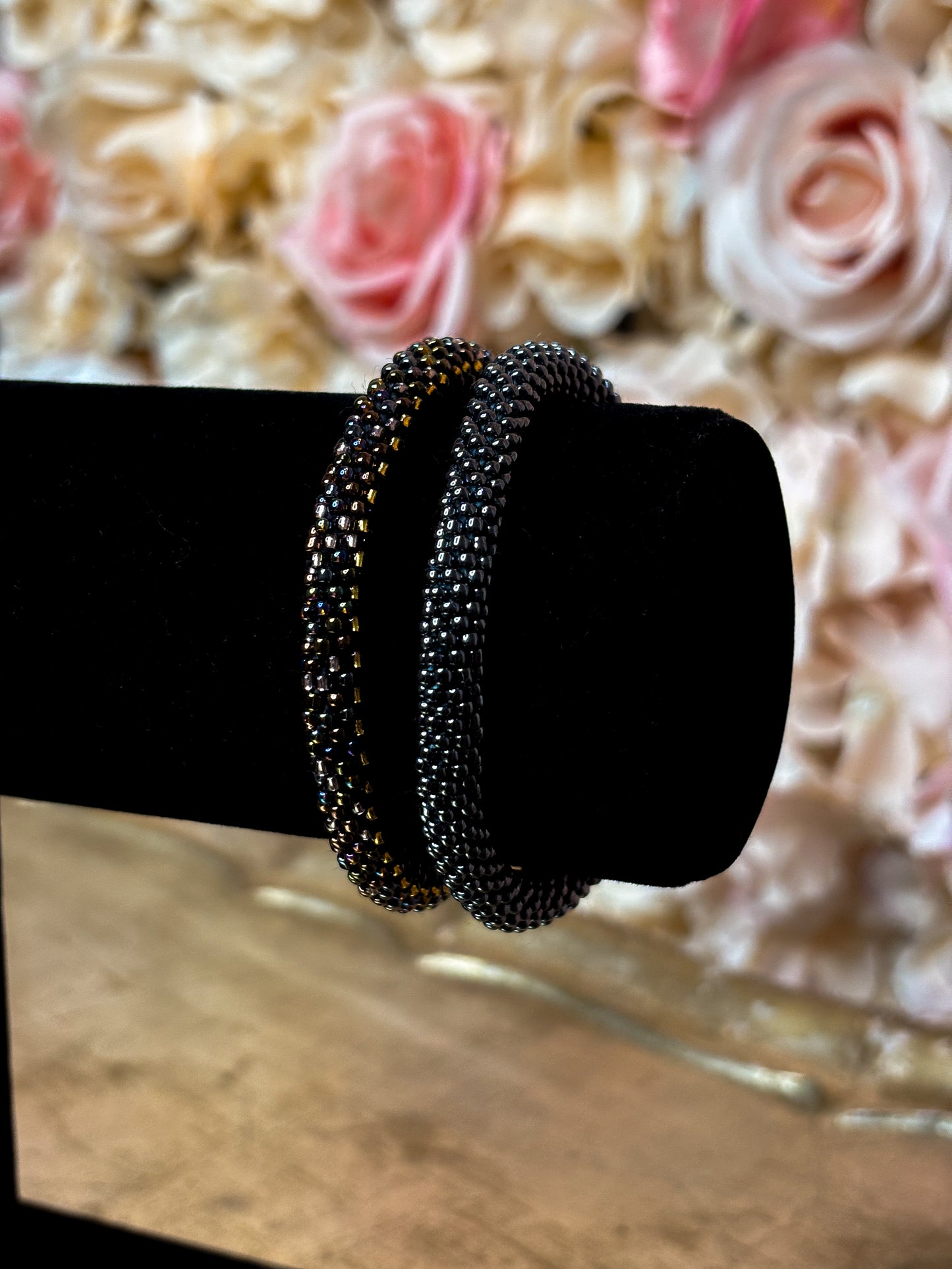 Handwoven Beaded Stack Bracelets