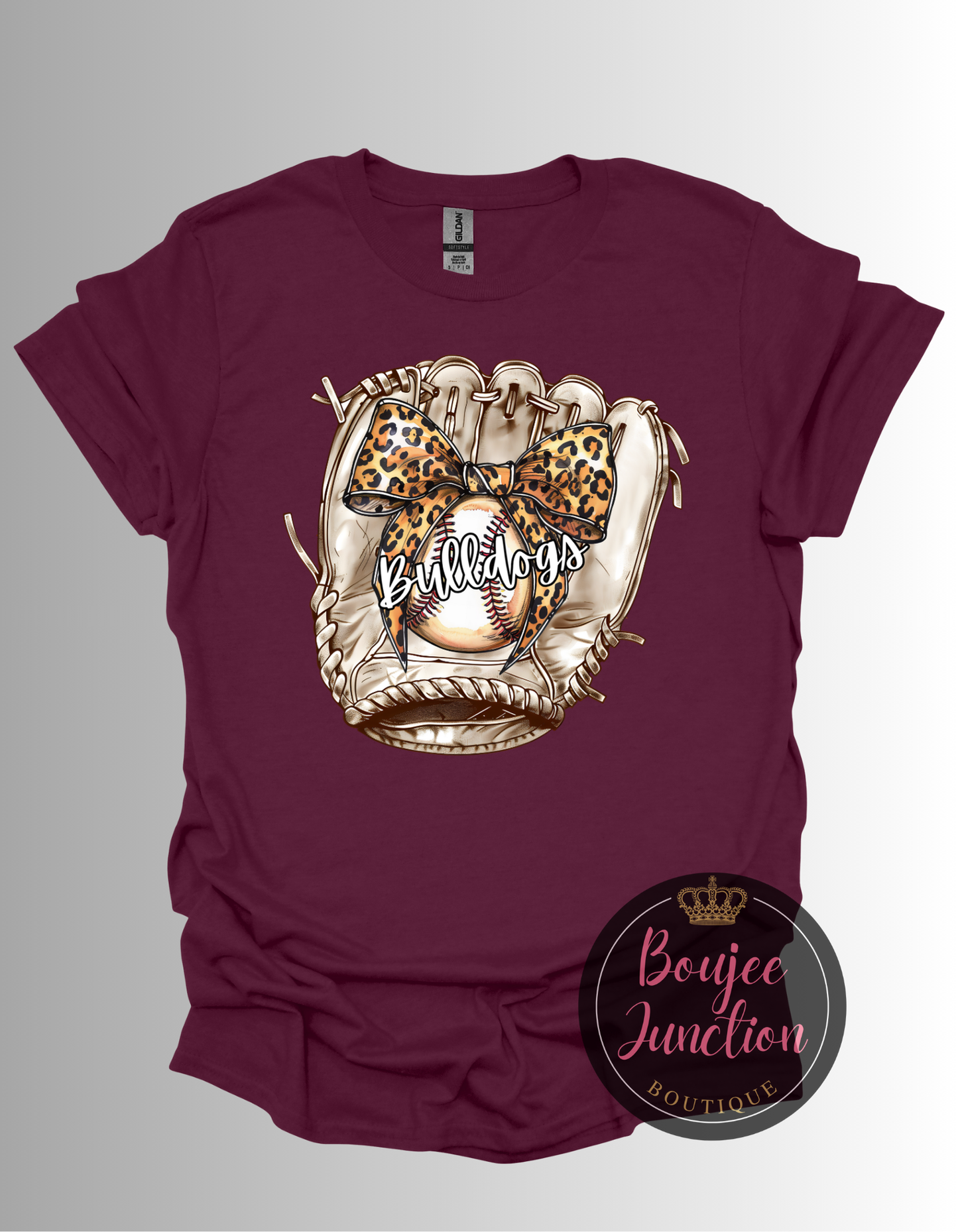 Retro Bulldogs Baseball Glove Tee