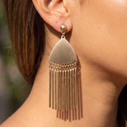 Statement Fringe Drop Earrings