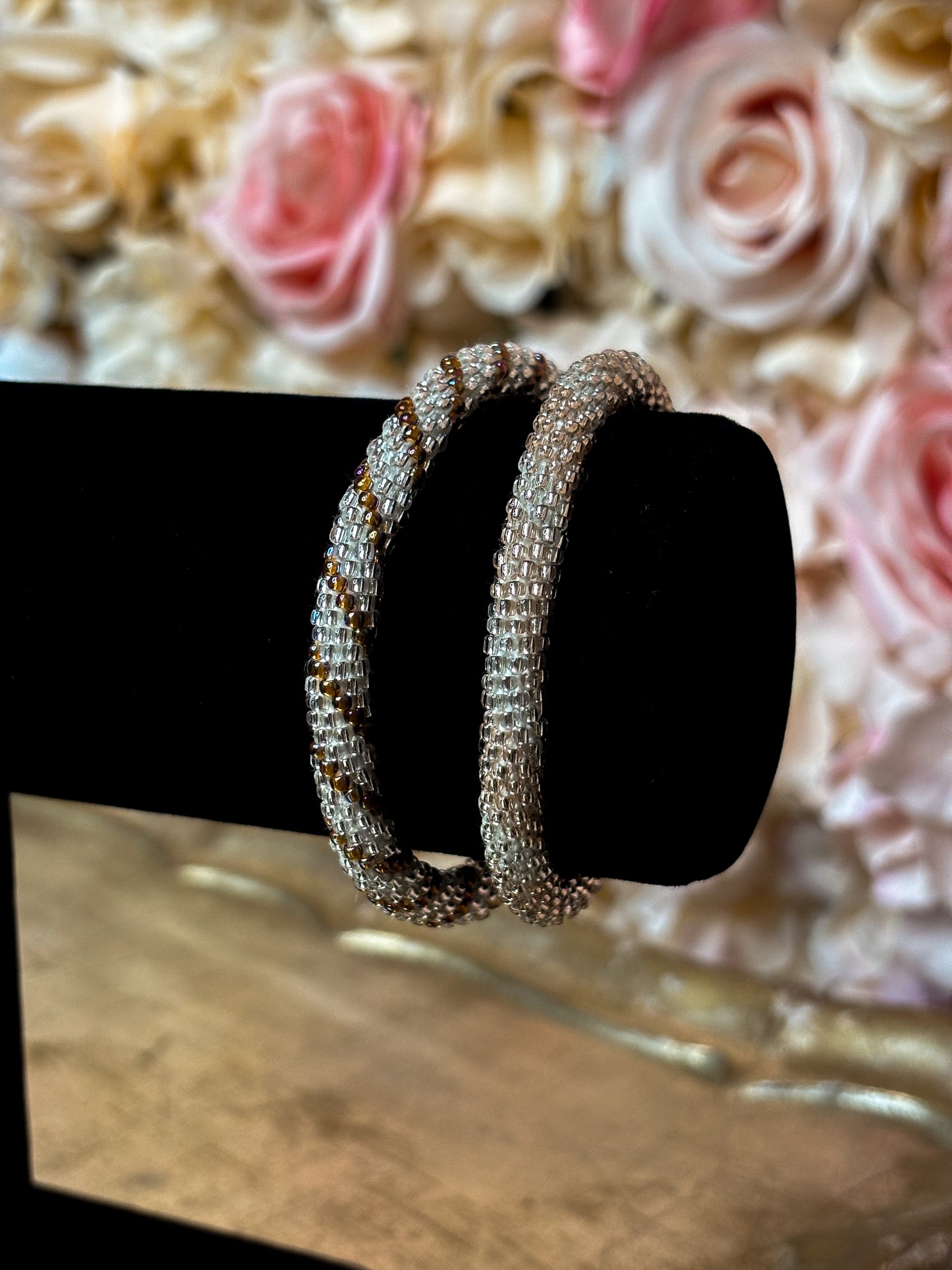 Handwoven Beaded Stack Bracelets