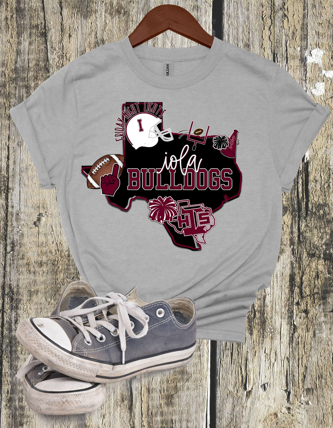 Iola Bulldogs State of Texas Tee