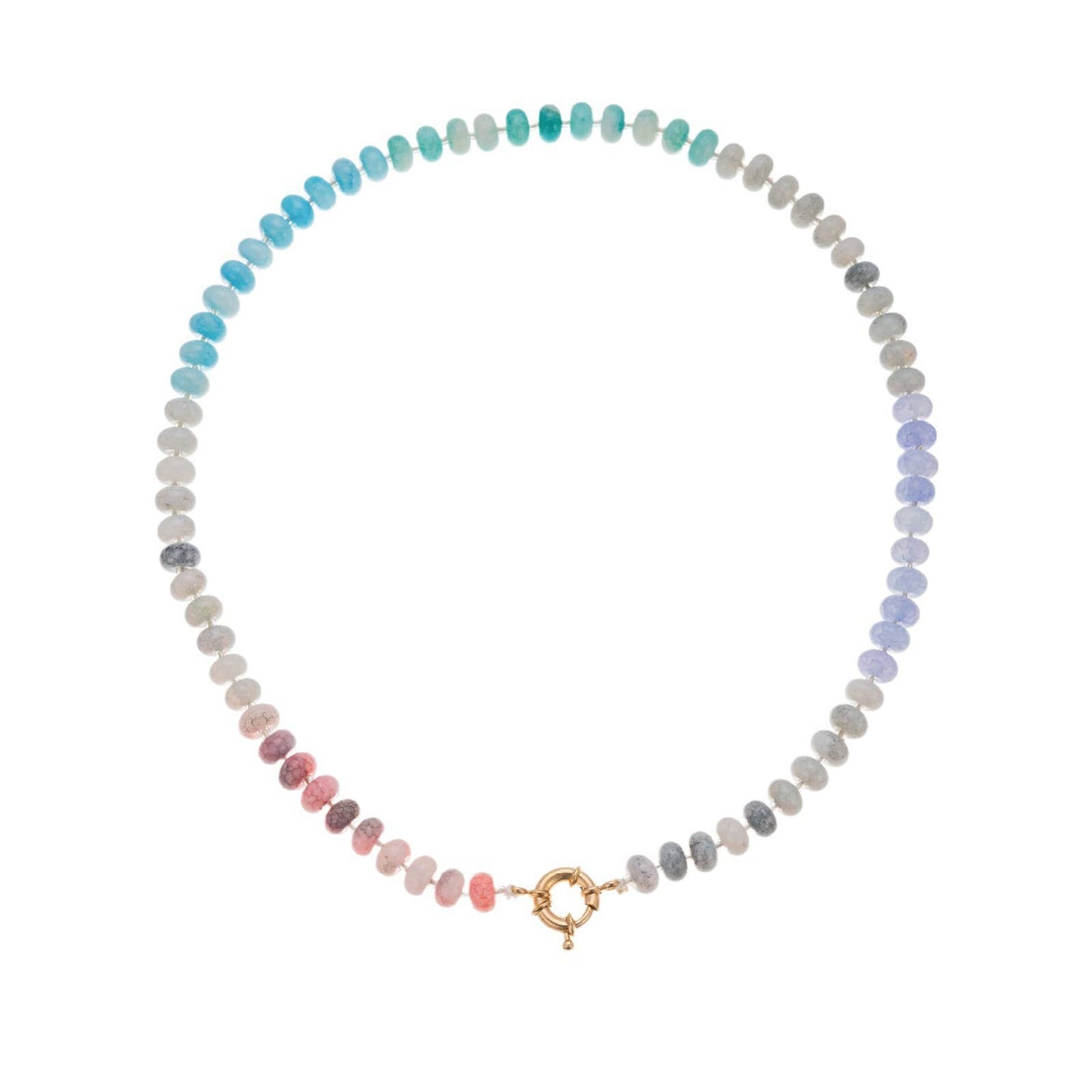 Natural Stone Mixed Bead Necklace