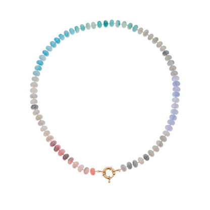 Natural Stone Mixed Bead Necklace