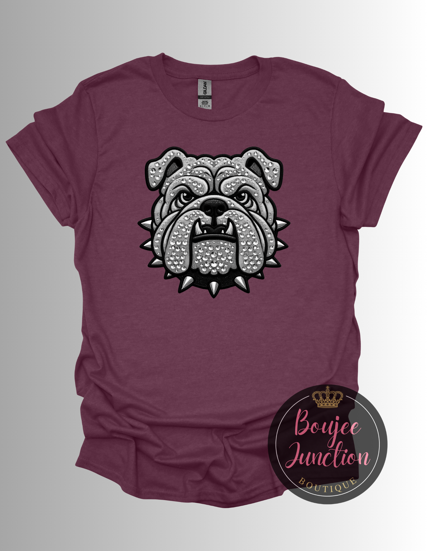 Rhinestone Bulldog Tee