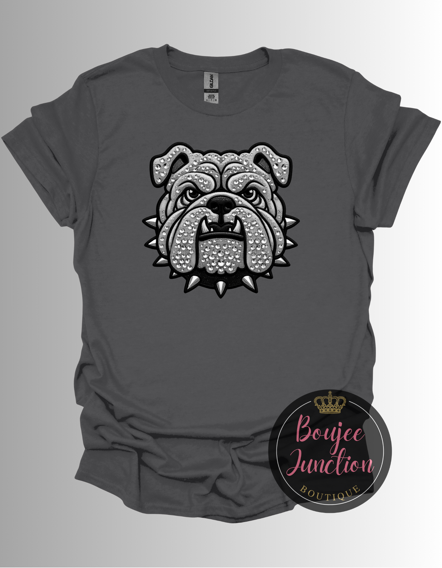 Rhinestone Bulldog Tee