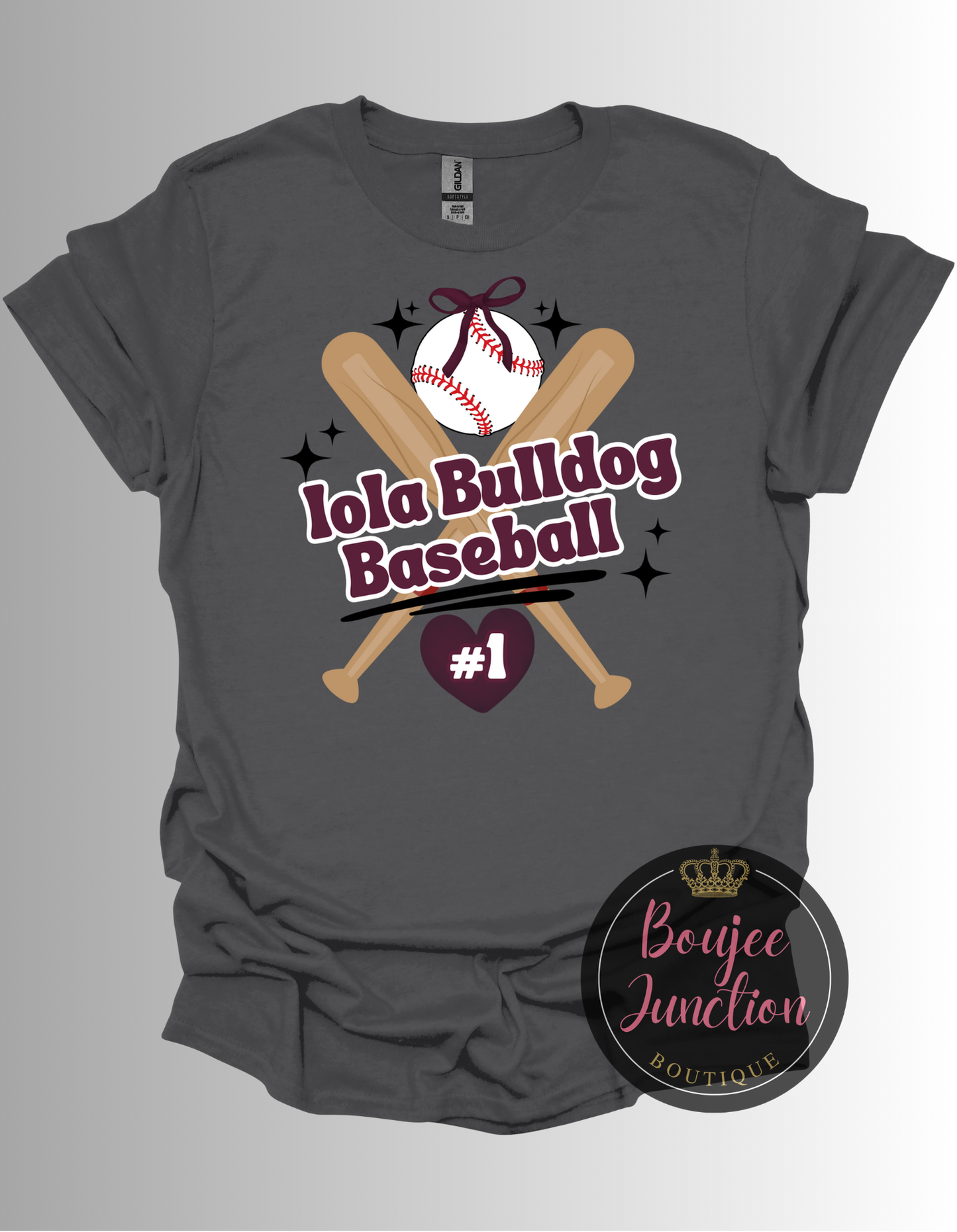 Iola Bulldog Baseball #1 Tee