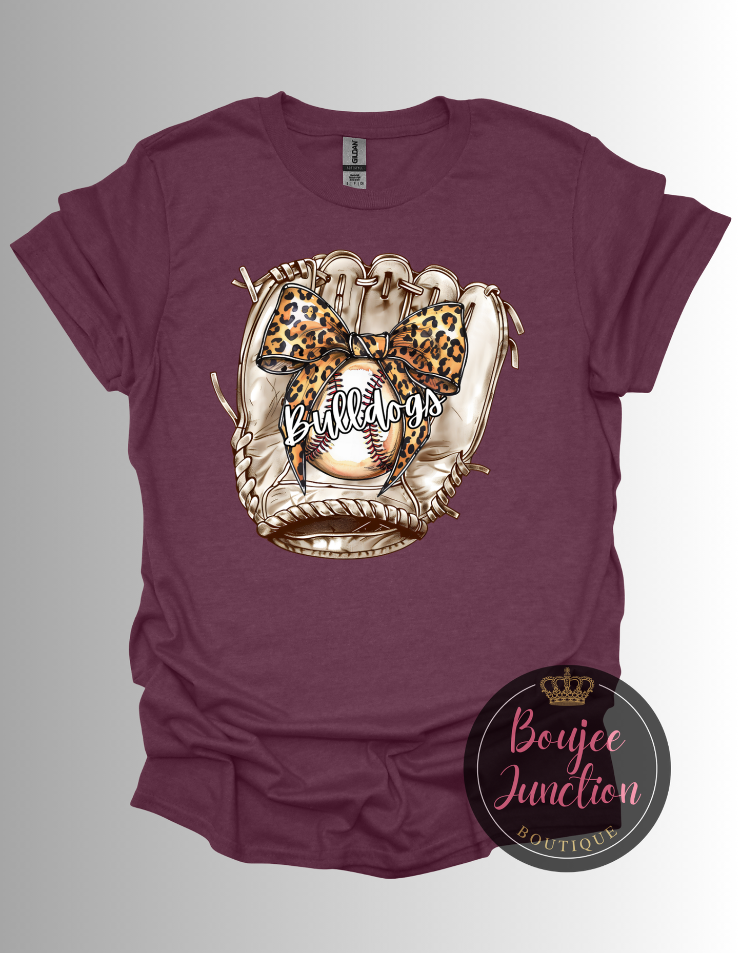 Retro Bulldogs Baseball Glove Tee