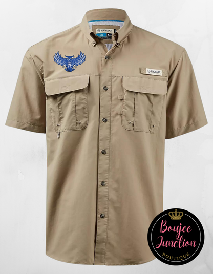 Men's Magellan Button Down with Owl Mascot