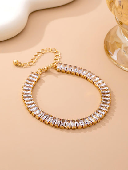 Baguette Crystal Tennis Bracelet