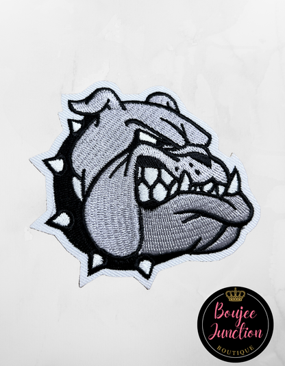 Black Magellan Button Down with Embroidered Mascot