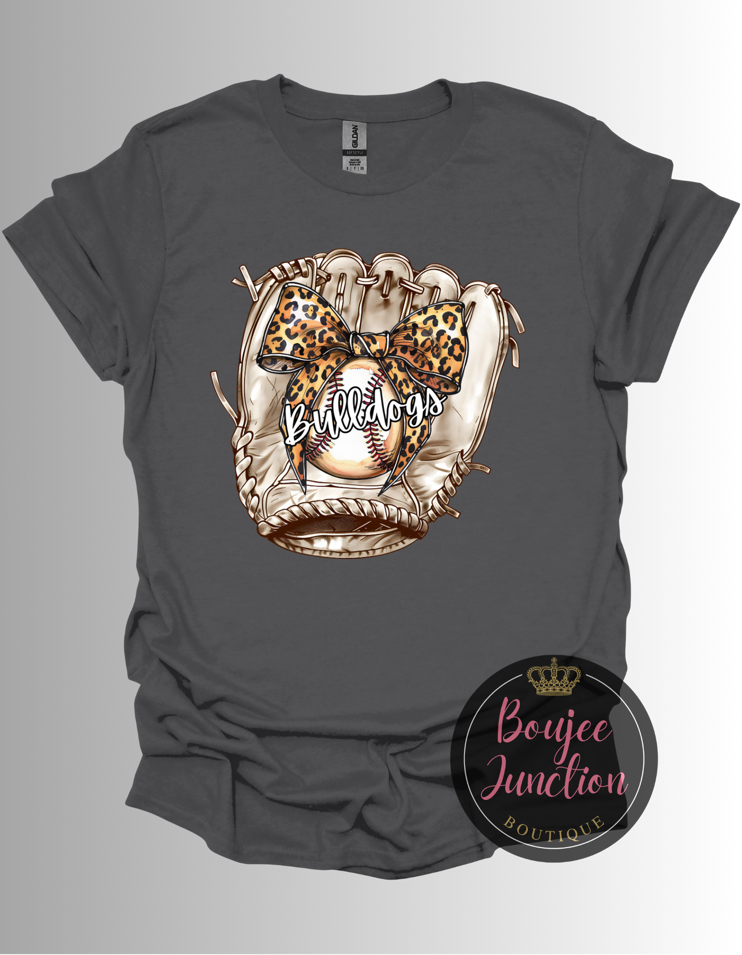 Retro Bulldogs Baseball Glove Tee