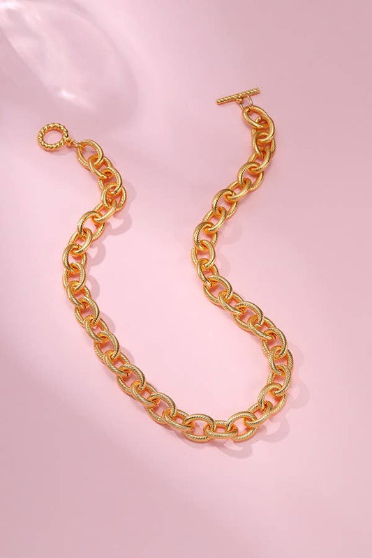 Stainless Steel Chunky Chain Necklace