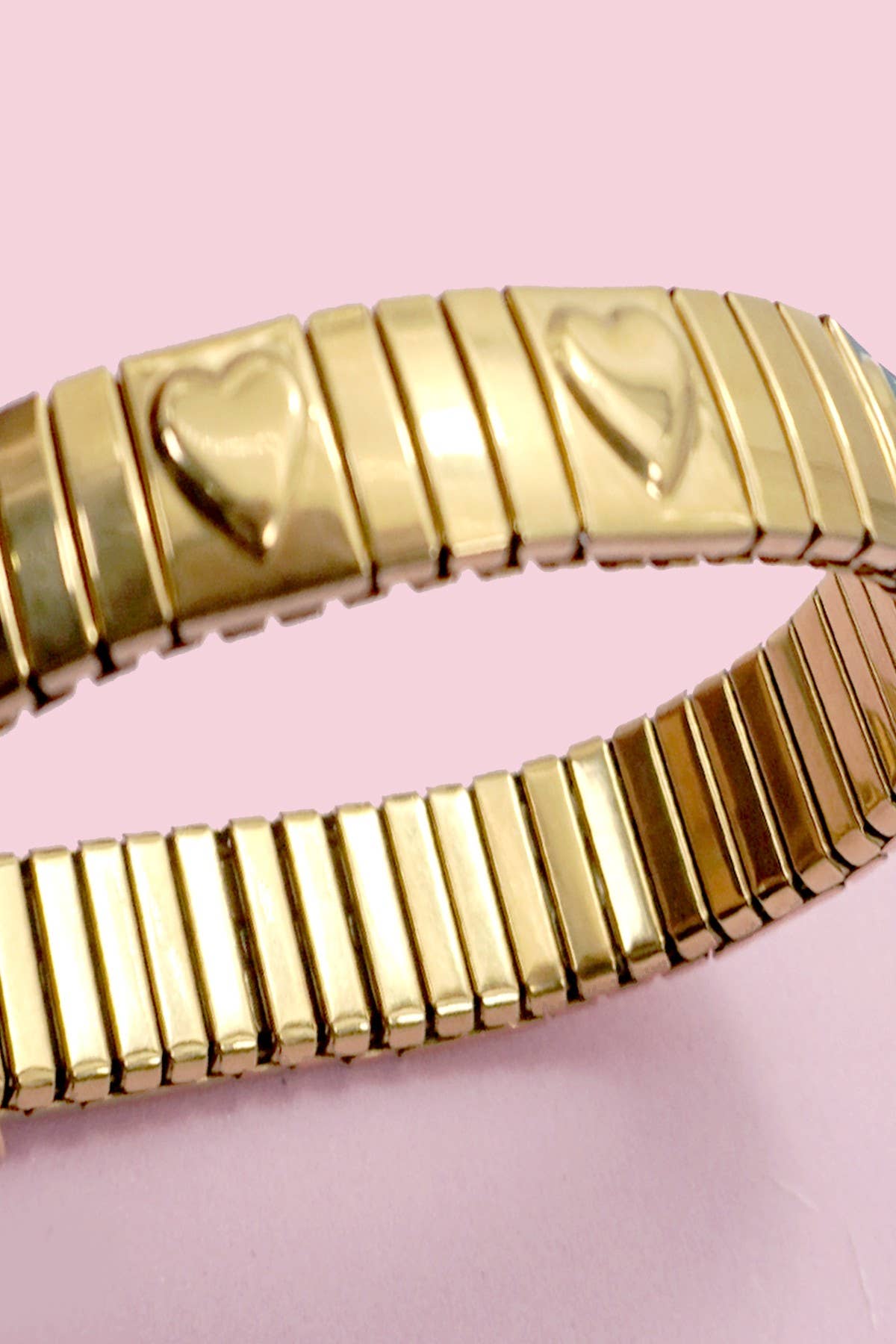 18K Stainless Steel Heart Bracelet