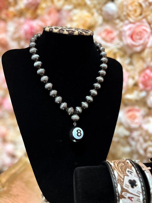 Silver 8-Ball Necklace