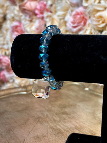 Blue Aura Charm Bracelet