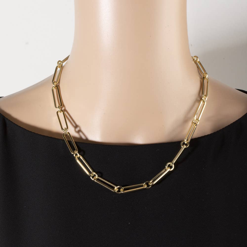 Chunky Paperclip Chain Necklace