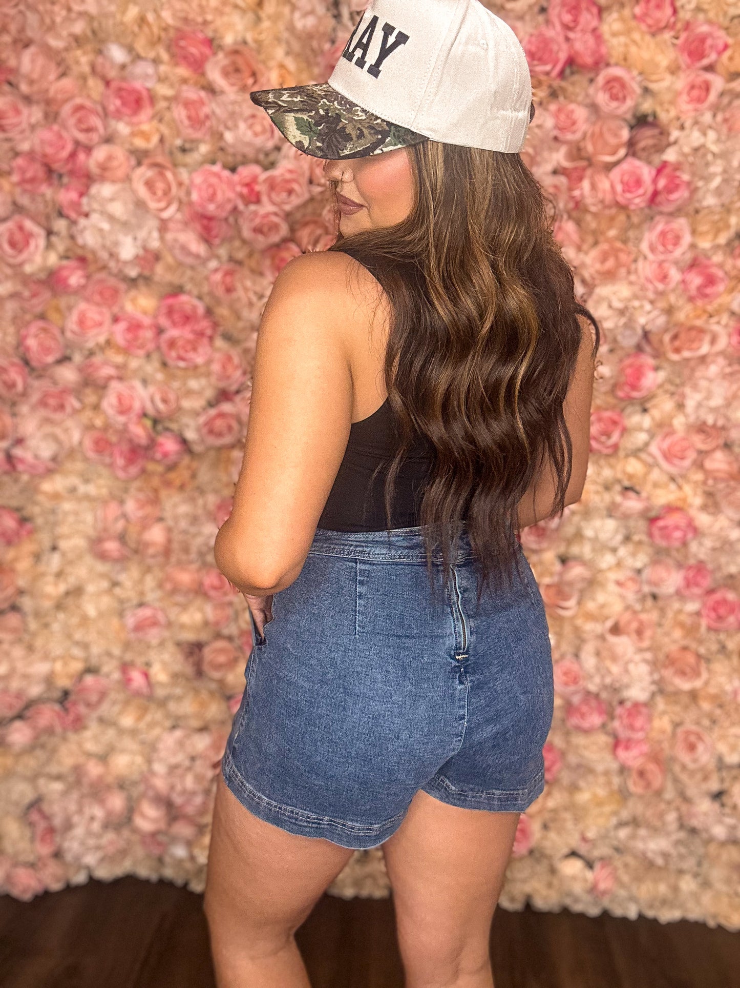 Coastal Blue Wrap Denim Skort