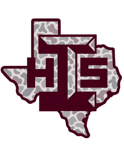 Camo School Spirit Pocket Tee