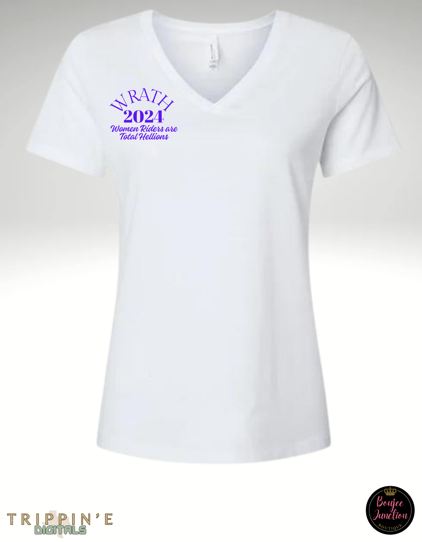 Official WRATH 2024 Rally Women's Ideal V Neck Tee