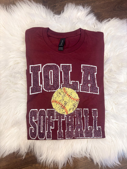 Retro Iola Softball Tee