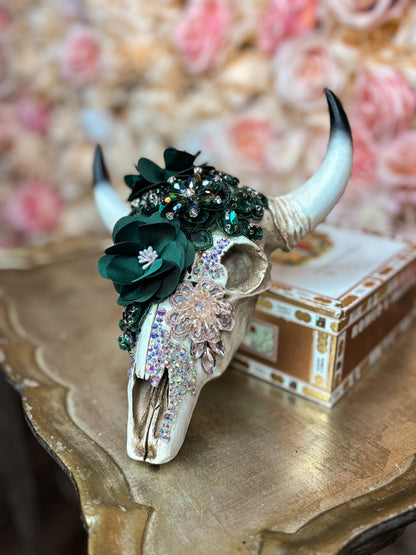Emerald Heiress Wall Skull