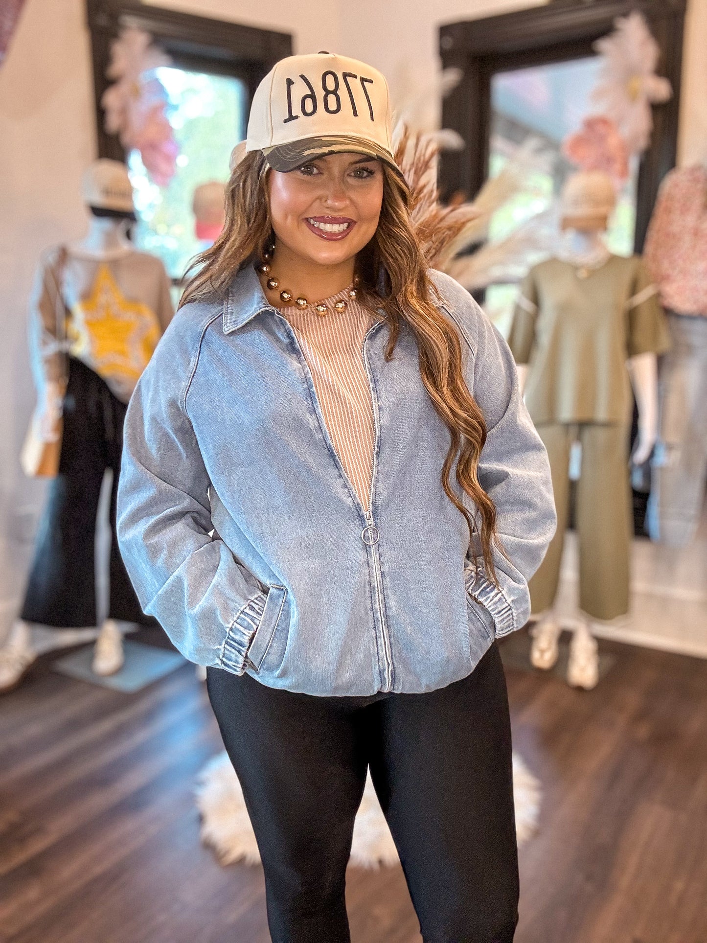 Denim Bomber Jacket
