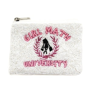 Girl Math University Coin Purse