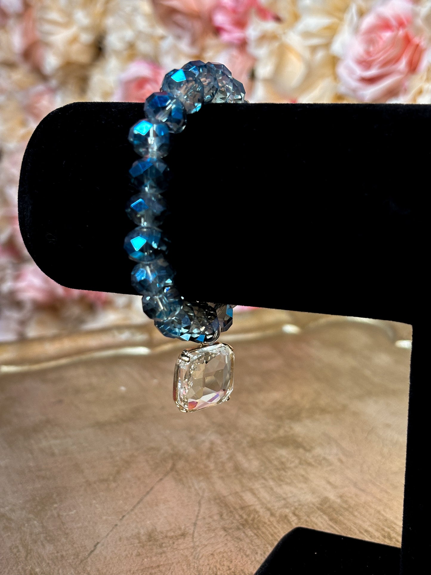 Blue Aura Charm Bracelet