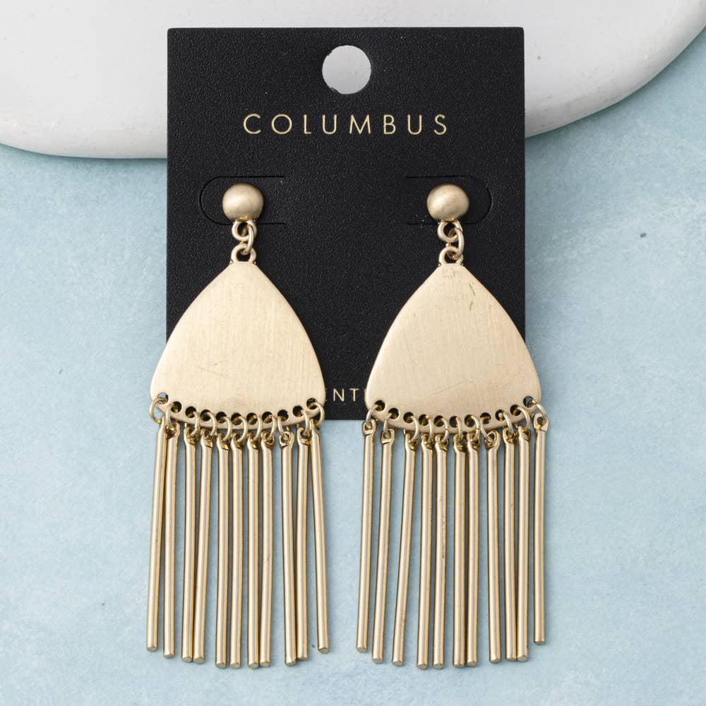 Statement Fringe Drop Earrings