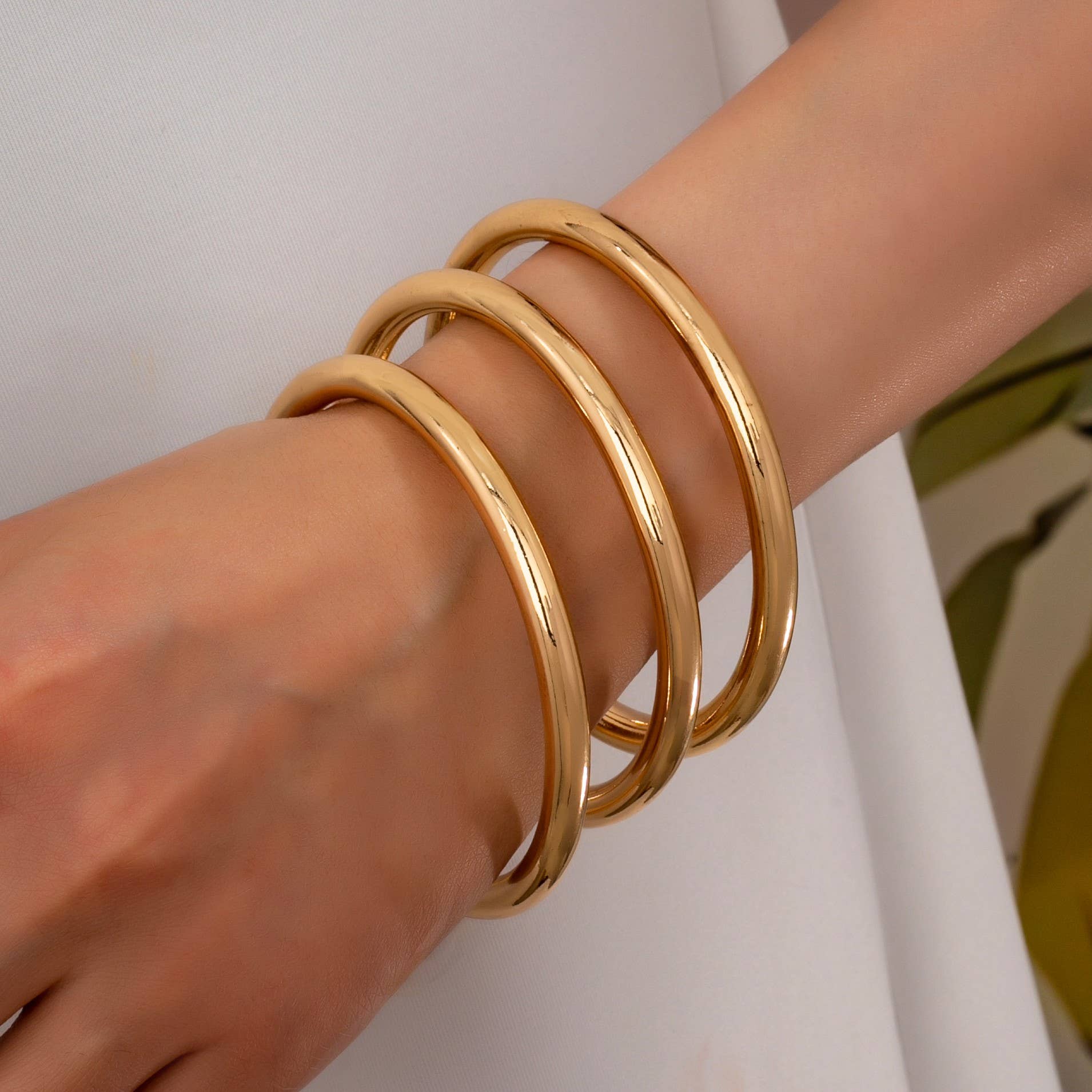 Chunky Triple Bangle Set