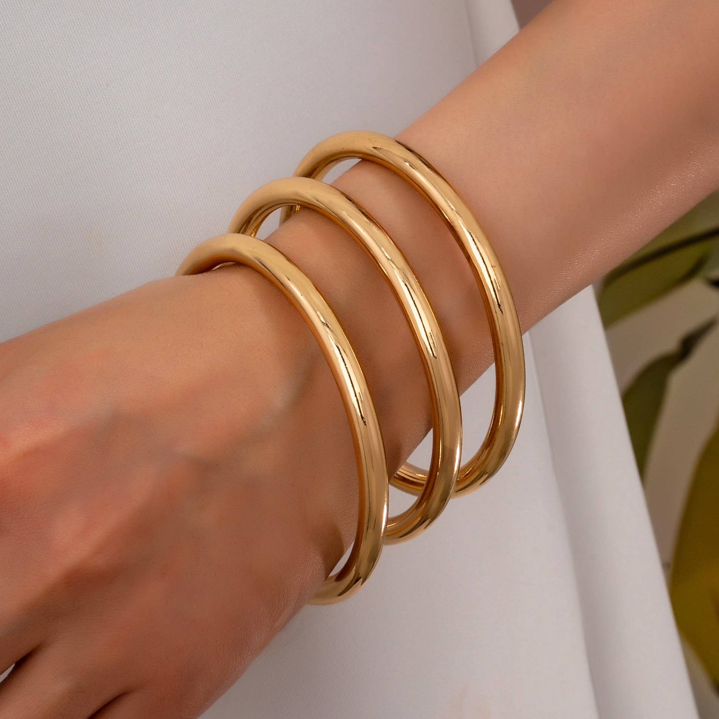 Chunky Triple Bangle Set