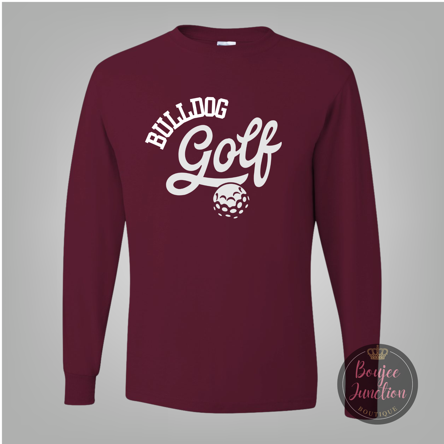 Retro Bulldog Golf Unisex Dri-Power® Long Sleeve & Short Sleeve Shirts